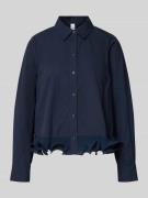 YAS Regular Fit Bluse mit Rüschen Modell 'TRAVIS' in Marine, Größe 34
