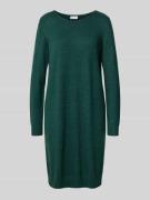 Vila Knielanges Kleid mit Rundhalsausschnitt Modell 'RIL' in Bottle, G...