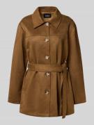 Only Regular Fit Kurzmantel in Wildleder-Optik Modell 'DIANE' in Sand,...