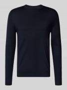 Christian Berg Men Regular Fit Pullover aus Woll-Mix in Marine, Größe ...