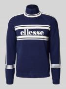 Ellesse Turtleneck-Pullover aus Viskose-Mix Modell 'PELLINI' in Dunkel...