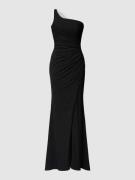 Mascara Abendkleid mit One-Shoulder-Träger in Black, Größe 42