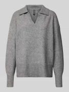 Pieces Regular Fit Strickpullover mit Wollanteil Modell 'MALOU' in Mit...