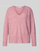 Only Regular Fit Pullover mit V-Ausschnitt Modell 'RICA LIFE' in Pink ...
