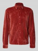 JAKE*S STUDIO MEN Regular Fit Freizeithemd in Cord-Optik in Rot, Größe...