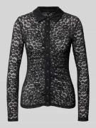 Guess Longsleeve mit Ausbrenner-Effekt Modell 'MICA' in Black, Größe S