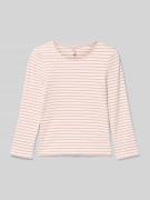 Only Regular Fit Langarmshirt in Ripp-Optik Modell 'MAUDE' in Mauve, G...