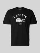 Lacoste Regular Fit T-Shirt aus reiner Baumwolle in Black, Größe L
