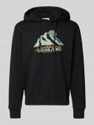 Jack & Jones Hoodie mit Motiv-Print Modell 'SUN' in Black, Größe L