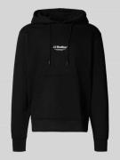 Jack & Jones Hoodie mit Label-Print Modell 'SOHO' in BLACK, Größe L