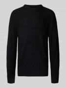 Jack & Jones Strickpullover mit Rundhalsausschnitt Modell 'ROY' in Bla...