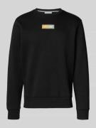 Jack & Jones Regular Fit Sweatshirt mit Logo-Print Modell 'Pan' in Bla...