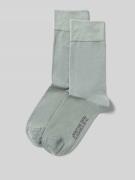 Christian Berg Men Socken im 2er-Pack in Metallic Gruen, Größe 39/42