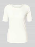 Marc Cain T-Shirt mit Rundhalsausschnitt in Weiss, Größe 36