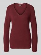 s.Oliver RED LABEL Regular Fit Strickpullover aus Baumwoll-Mix in Bord...