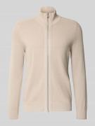 Marc O'Polo Regular Fit Strickjacke aus reiner Baumwolle in Beige, Grö...