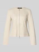 Betty Barclay Slim Fit Blazer mit Zweiwege-Reißverschluss in Beige, Gr...