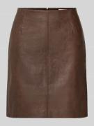 ICHI Minirock in Leder-Optik Modell 'KATE' in Dunkelbraun, Größe 44