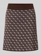 Guess Minirock mit Woll-Anteil Modell 'AUBREY' in Schoko, Größe XS