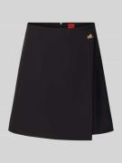 HUGO Ausgestellter Mini-Rock mit Viskoseanteil Modell 'RALUNI' in Blac...