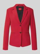 HUGO Shaped Fit Blazer mit 2-Knopf-Verschluss 'AGONIA' in Rot, Größe 3...