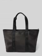 HUGO Henkeltasche mit Label-Details Modell 'BEL' in Black, Größe 1