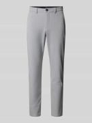 CARLO COLUCCI Slim Fit Hose mit Gesäßtaschen in Black, Größe L