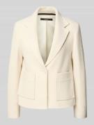 Windsor Wollblazer mit Reverskragen in Offwhite, Größe 34
