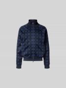 Kenzo Sweatjacke mit Logo-Stitching in Dunkelblau, Größe L