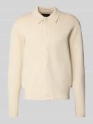 Jack & Jones Premium Strickjacke mit Kentkragen Modell 'MILANO' in Off...