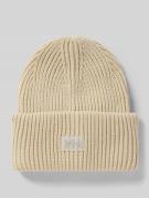 Helly Hansen Beanie mit Label-Patch in Ecru, Größe 1