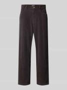 REVIEW Cordhose mit 5-Pocket-Design in Black, Größe L
