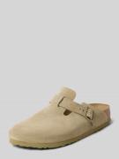Birkenstock Hausschuhe aus Leder mit Dornschließe Modell 'Boston' in B...