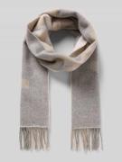 Marc Cain Schal mit Fransen in Sand, Größe 1