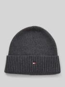 Tommy Hilfiger Mütze aus Baumwoll-Kaschmir-Mix in Anthrazit, Größe 1