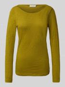 Marc O'Polo Slim Fit Langarmshirt aus reiner Baumwolle in Hellgruen, G...