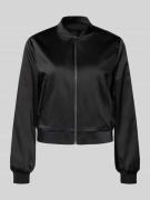 s.Oliver BLACK LABEL Regular Fit Blouson aus Satin in Black, Größe 34