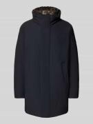 Strellson Regular Fit Parka mit abnehmbarem Kunstfellkragen in Black, ...