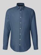 Jake*s Slim Fit Business-Hemd mit Kentkragen in Bleu, Größe 37/38