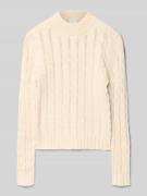 s.Oliver RED LABEL Regular Fit Strickpullover mit Zopfstrick Muster in...