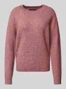 Vero Moda Regular Fit Pullover mit Rippbündchen Modell 'DOFFY' in Rost...
