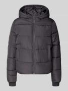 Pieces Regular Fit Steppjacke mit Kapuze Modell 'BEE NEW' in Metallic ...