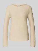 Marc O'Polo Regular Fit Pullover aus reiner Baumwolle in Offwhite, Grö...