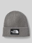 The North Face Beanie in Strick-Optik mit Logo-Patch Modell 'Box' in M...