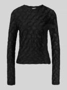 Jake*s Collection Longsleeve mit Strukturmuster und Rundhalsausschnitt...