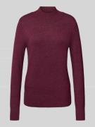 Christian Berg Woman Strickpullover mit Stehkragen in Kirsche Melange,...