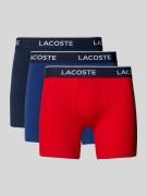 Lacoste Slim Fit Boxershorts aus Baumwoll-Mix im 3er-Pack in Rot, Größ...
