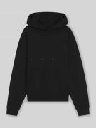 HUGO Oversized Hoodie aus reiner Baumwolle in Black, Größe L
