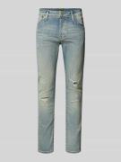 Jack & Jones Slim Fit Jeans in Ripp-Optik Modell 'Glenn' in Jeansblau,...