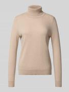 Christian Berg Woman Rollkragenpullover aus reinem Kaschmir in Beige, ...